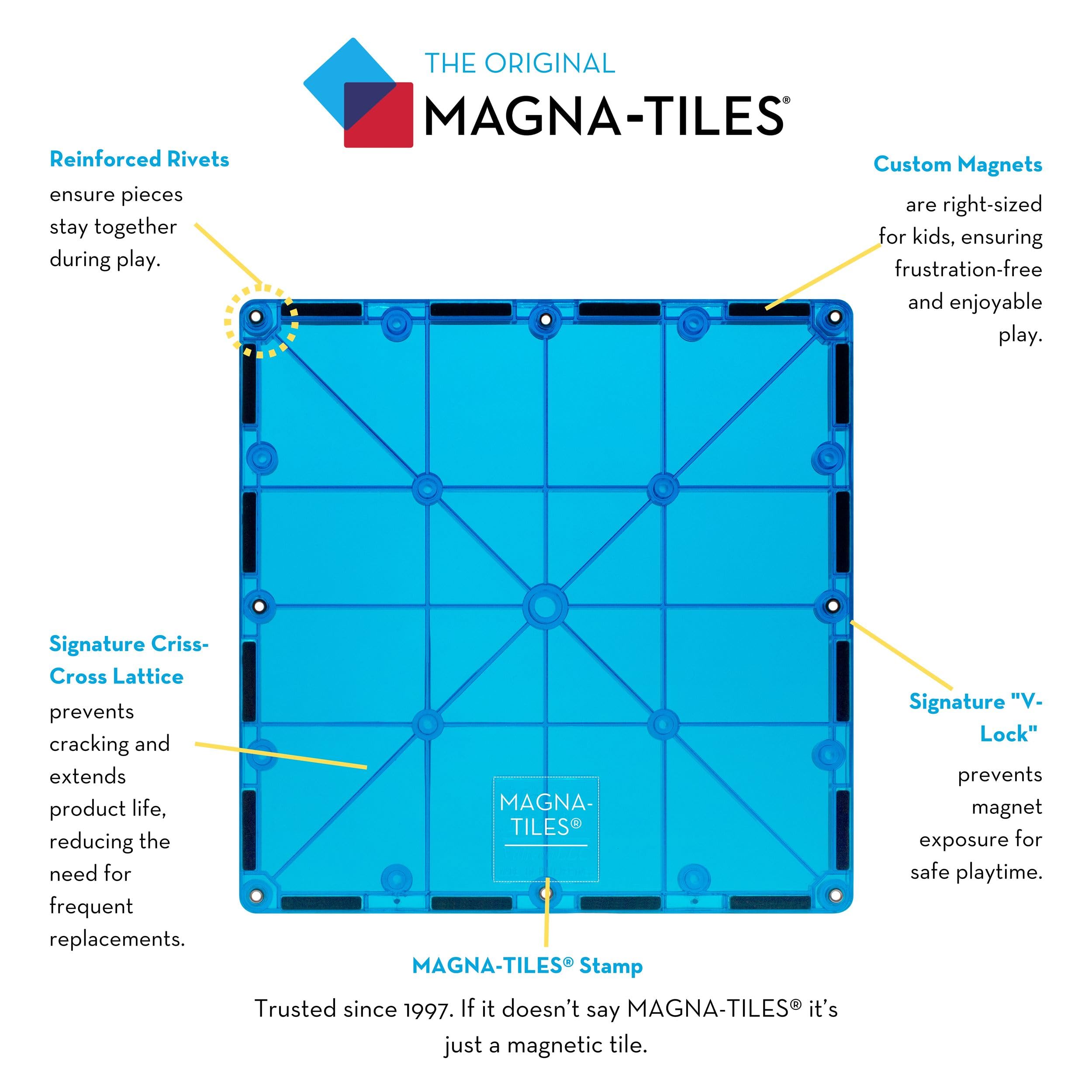 Foto 4 | Set De Construcción Magnética Magna Tiles Classic 100 Piezas - Venta Internacional.