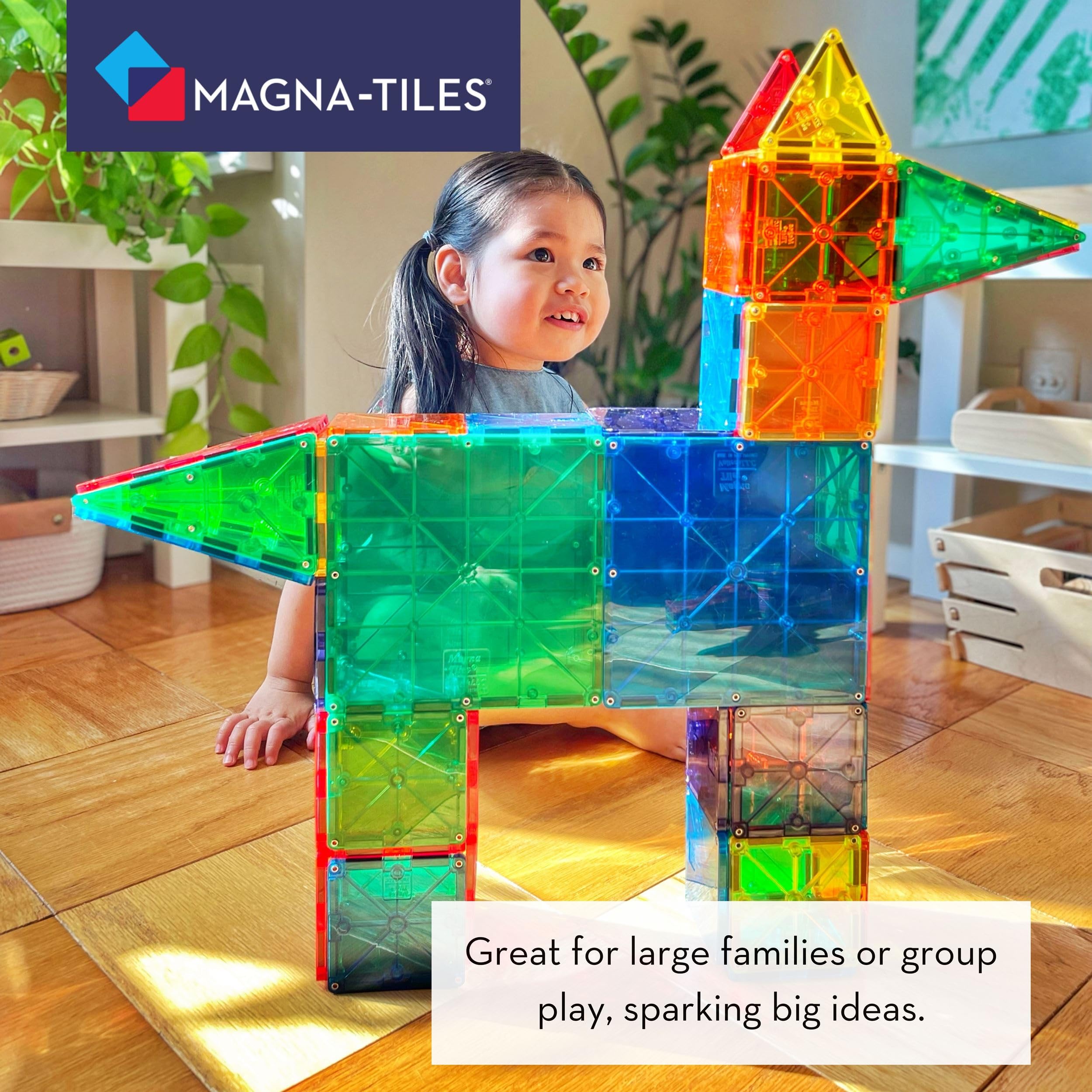 Foto 6 pulgar | Set De Construcción Magnética Magna Tiles Classic 100 Piezas - Venta Internacional.