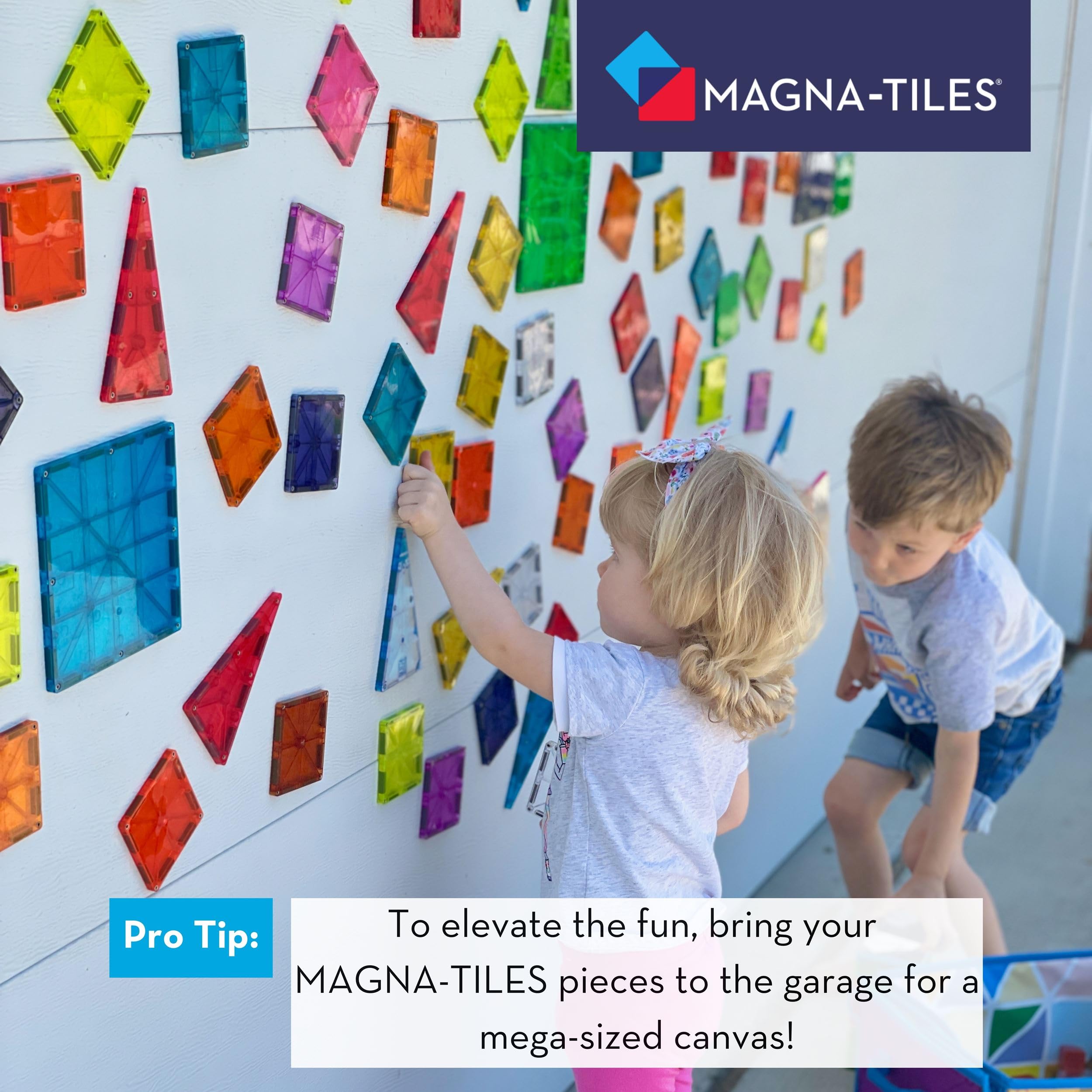 Foto 6 | Set De Construcción Magnética Magna Tiles Classic 100 Piezas - Venta Internacional.