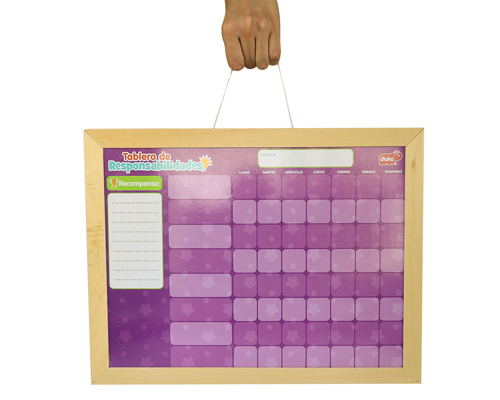 Foto 5 pulgar | Tablero De Responsabilidades Diako Juego Didáctico 2 En 1