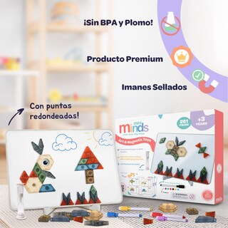 Foto 5 | Set De Bloques De Construcción Con Soporte Magnético Mini Minds - Venta Internacional.