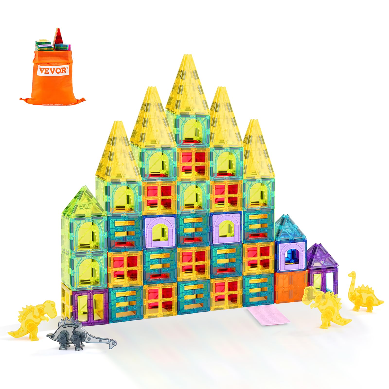 Foto 1 | Azulejos Magnéticos Vevor 56 Unidades Con 4 Dinosaurios Para Niños De Más De 3 Años - Venta Internacional.