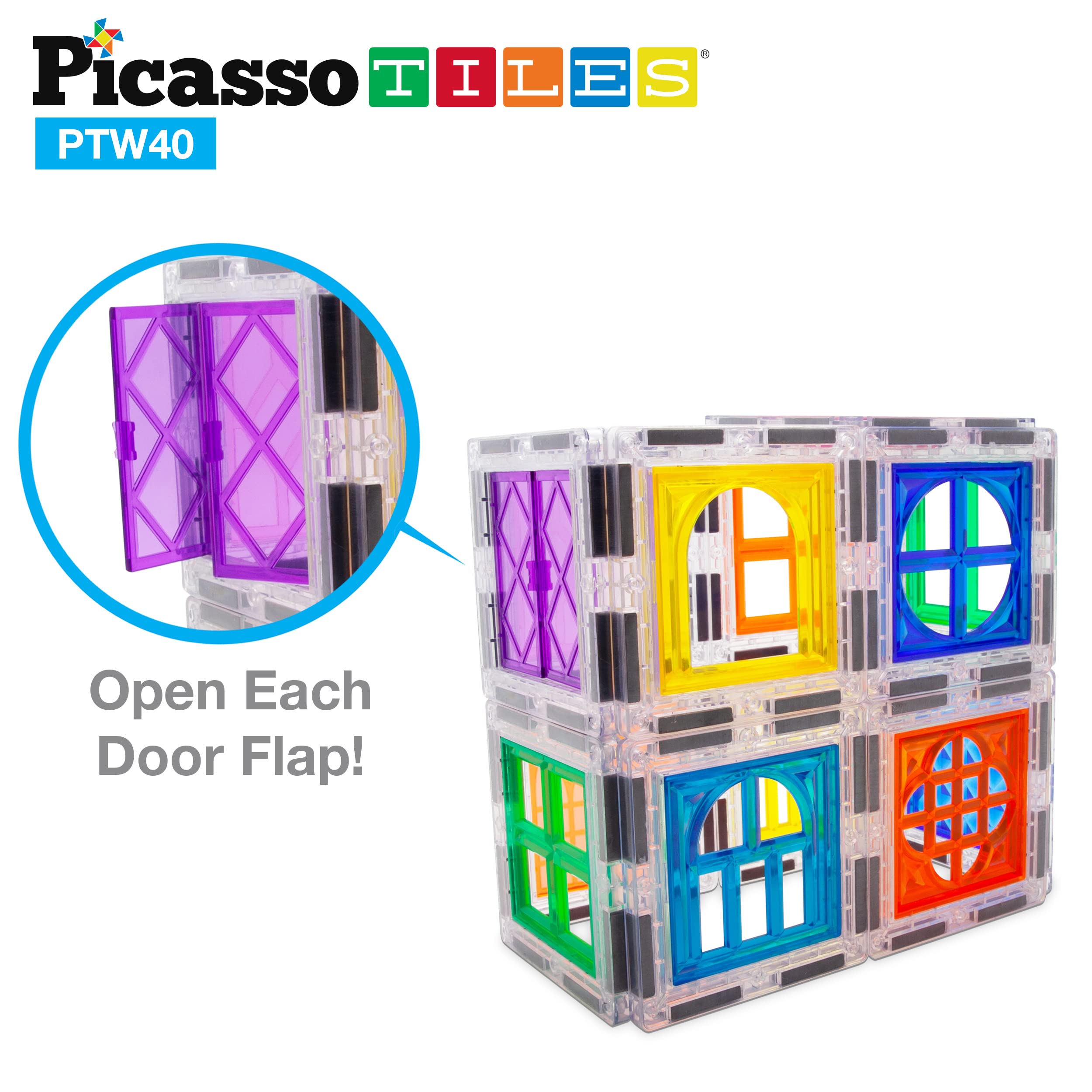 Foto 5 | Set De Expansión Magnético Para Ventanas Y Puertas Con Clip Picassotiles Ptw40 - Venta Internacional.
