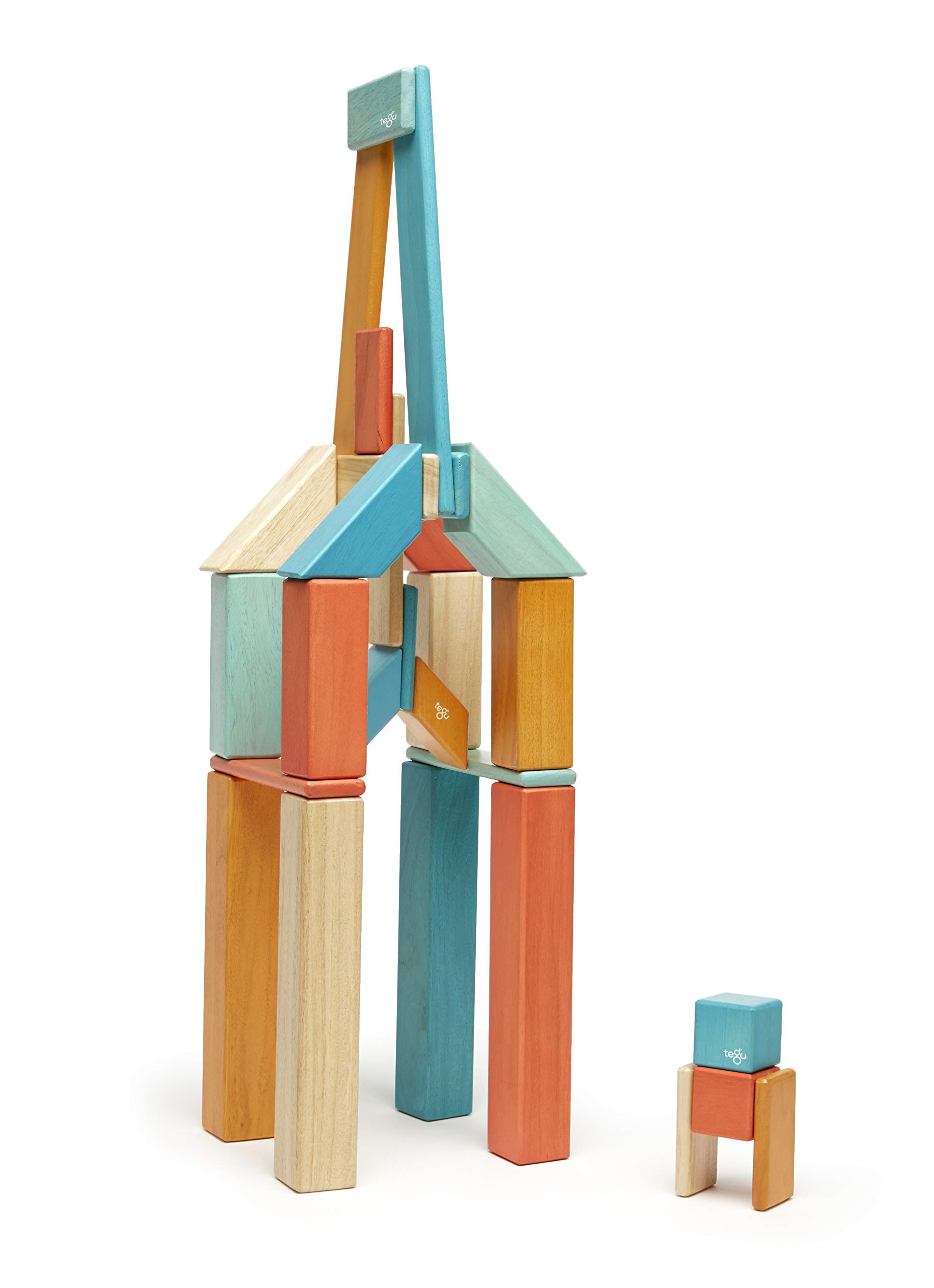 Foto 7 | Juego De Bloques Magnéticos De Madera Tegu Sunset 42 Piezas De 1 A 99 Años - Venta Internacional.