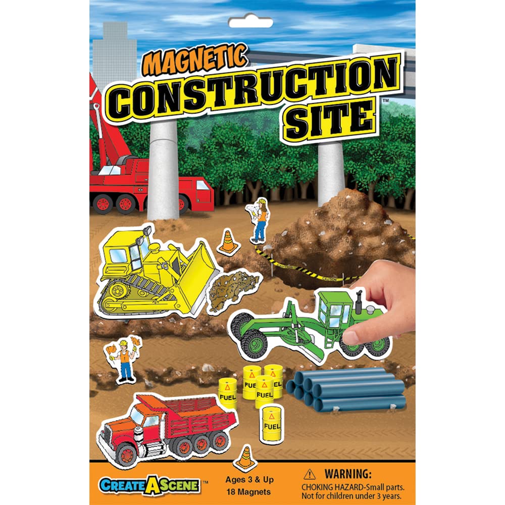 Foto 2 pulgar | Magnetic Playset Playmonster Create-a-scene Construction Scene - Venta Internacional.