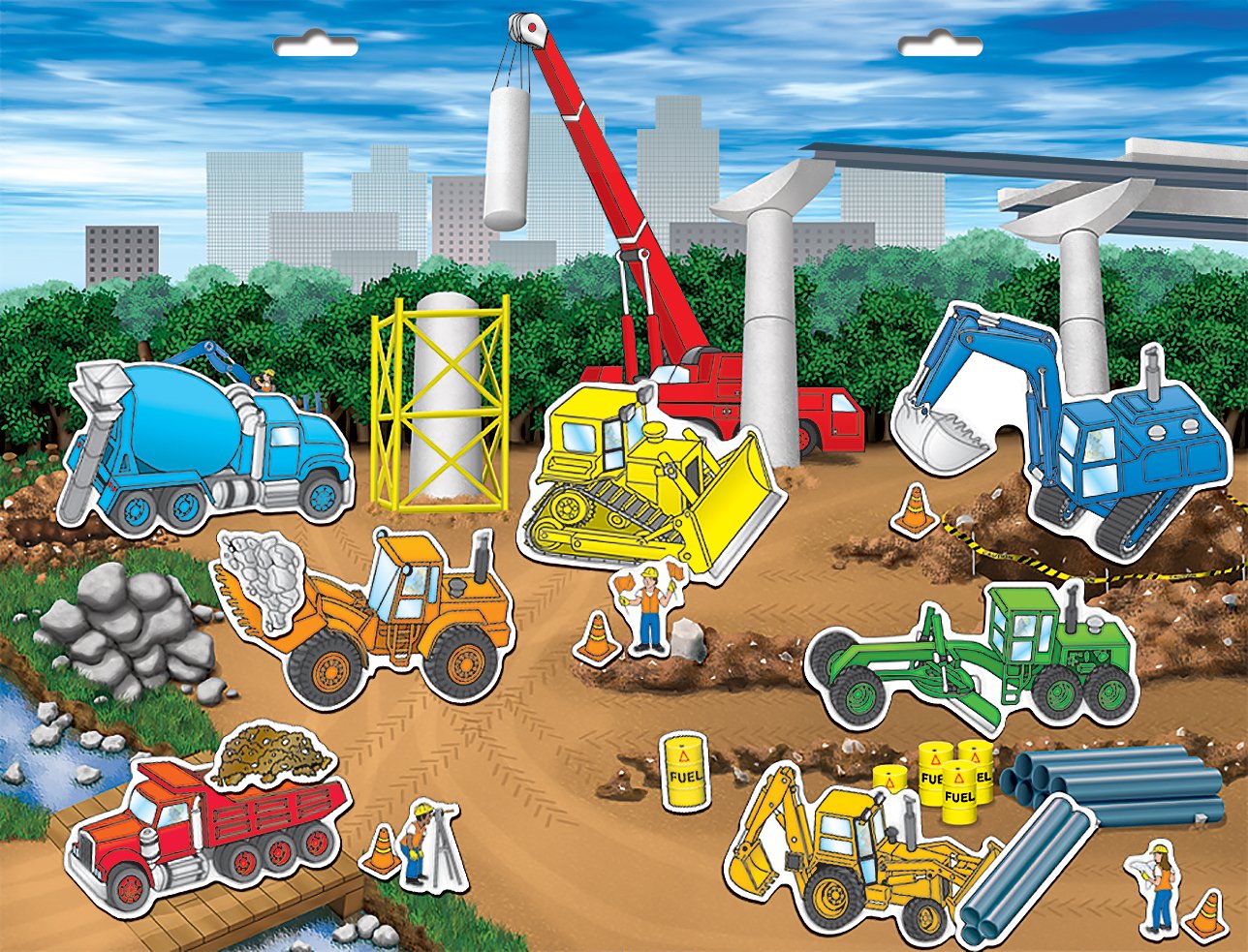 Foto 4 pulgar | Magnetic Playset Playmonster Create-a-scene Construction Scene - Venta Internacional.