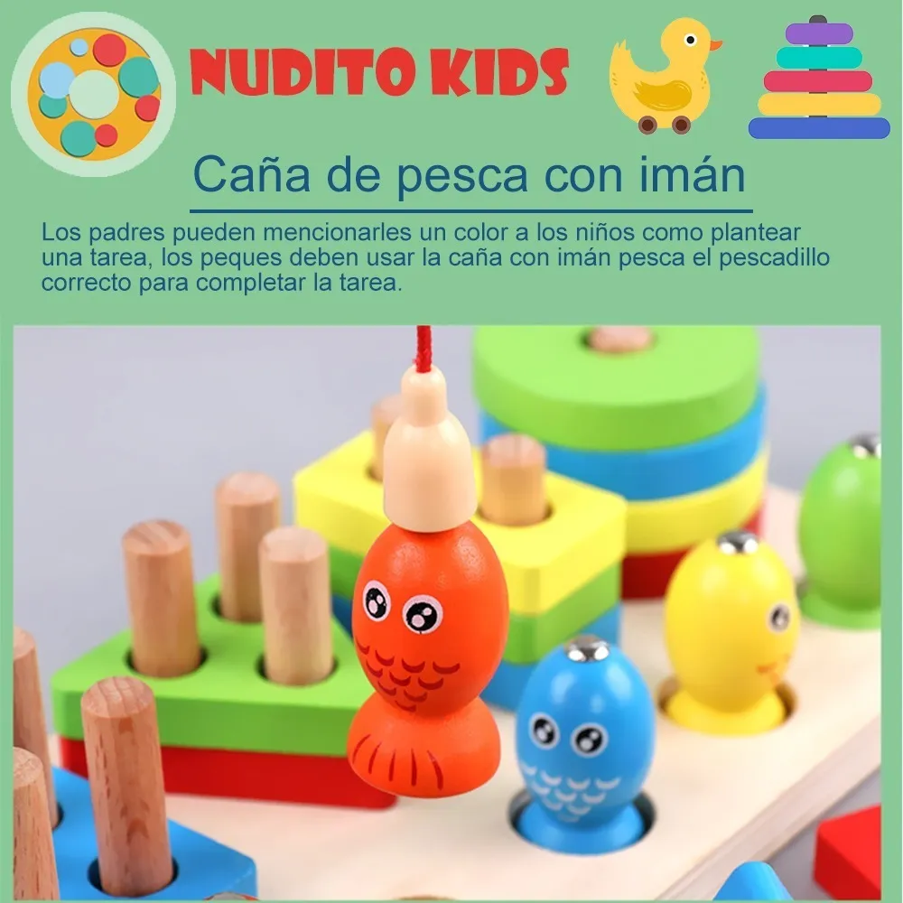 Foto 4 pulgar | Juguete Didáctico Educativo de Madera