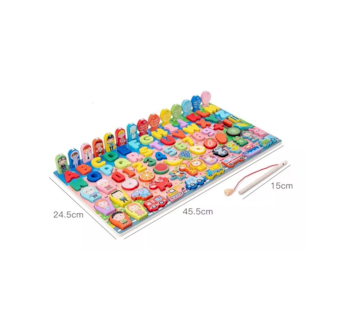 Foto 3 | Juego Educativo Nayumi Tablero Pesca Letras y Números