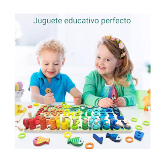 Foto 4 | Juego Educativo Nayumi Tablero Pesca Letras y Números