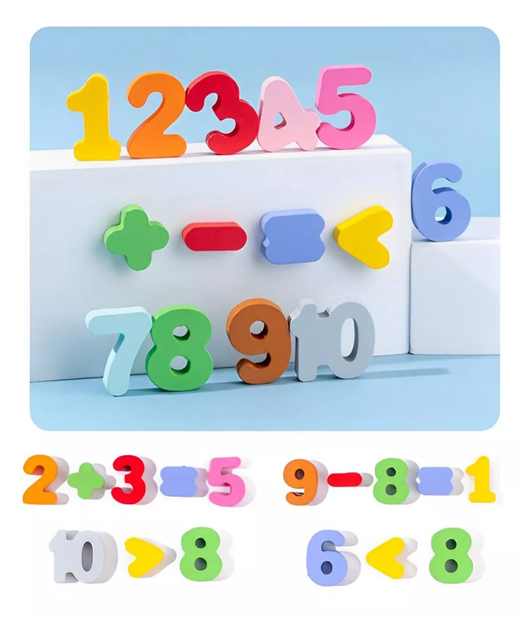 Foto 4 pulgar | Juguete Tablero Educativo Para Niño Didáctico Matemáticas, Multicolor