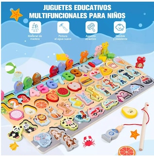 Foto 2 | Juego Didáctico Tablero Matemáticas Niños Educativo T