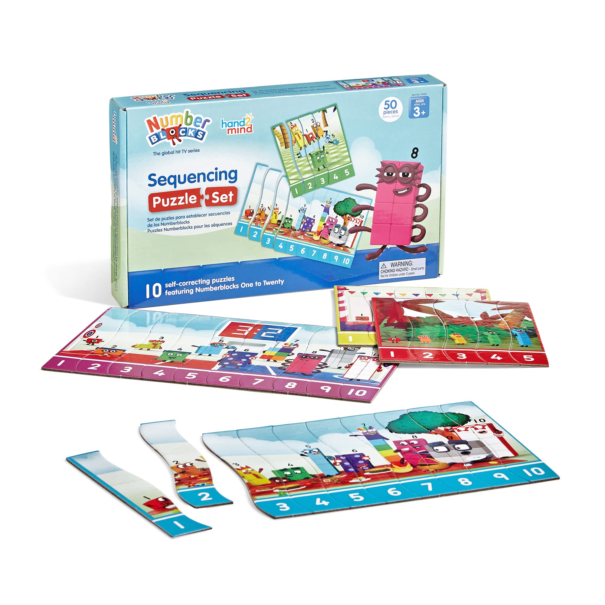 Foto 2 pulgar | Juego de Rompecabezas Secuenciador Hand2Mind Numberblocks para Niños de 3 a 5 Años - Venta Internacional