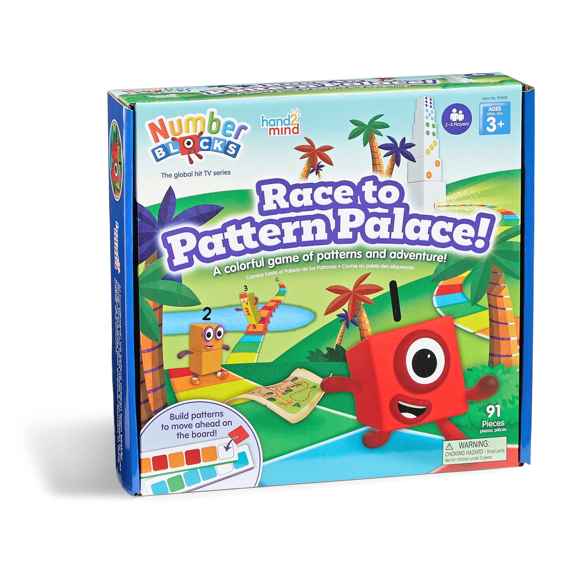 Foto 2 pulgar | Juego de Mesa Hand2Mind Numberblocks ¡Race To Pattern Palace! - Venta Internacional