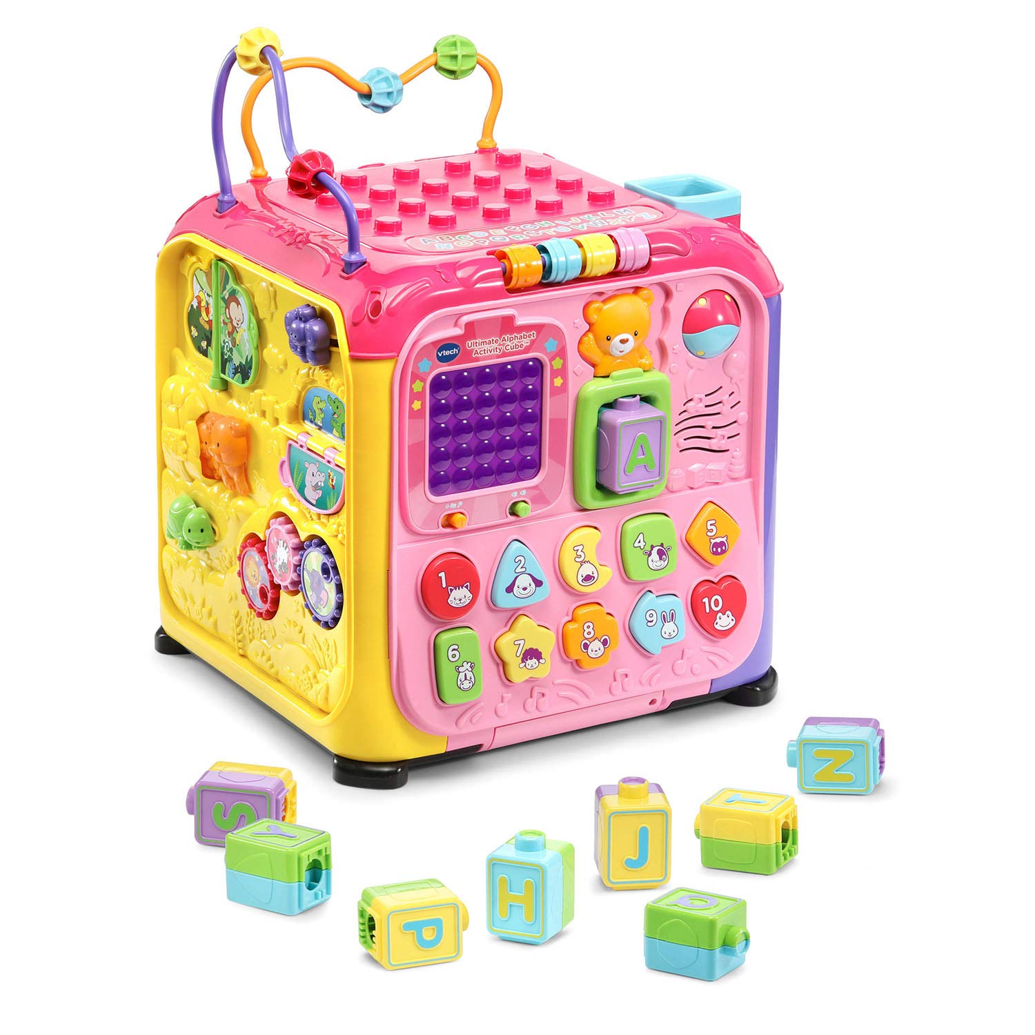 Cubo De Actividad Vtech Ultimate Alphabet Pink Con 13 Bloques - Venta Internacional.