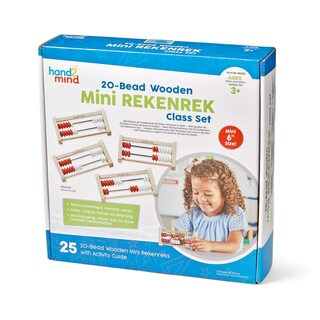 Foto 7 | Set De Clase Rekenrek De Madera Abacus Hand2mind Mini De 20 Cuentas Para Niños - Venta Internacional.