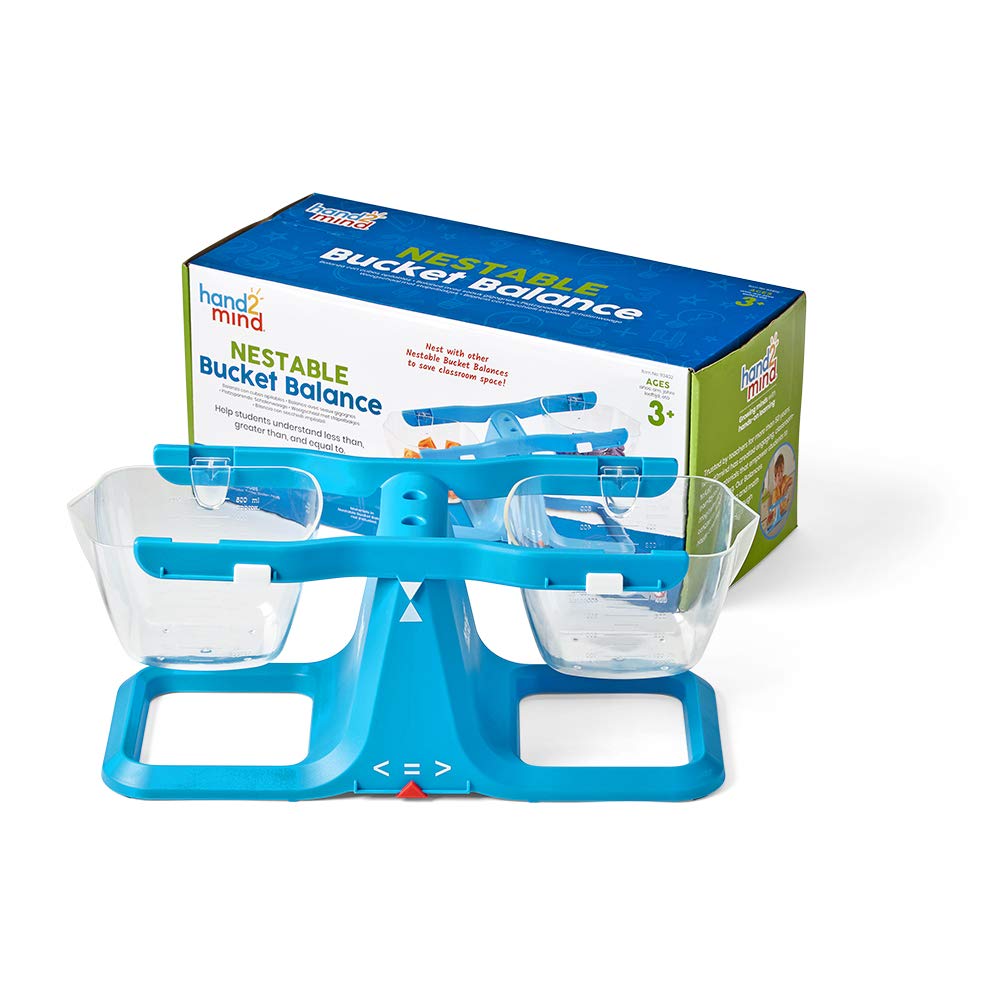 Balanza Hand2Mind Cubo Plegable Azul para Niños - Venta Internacional