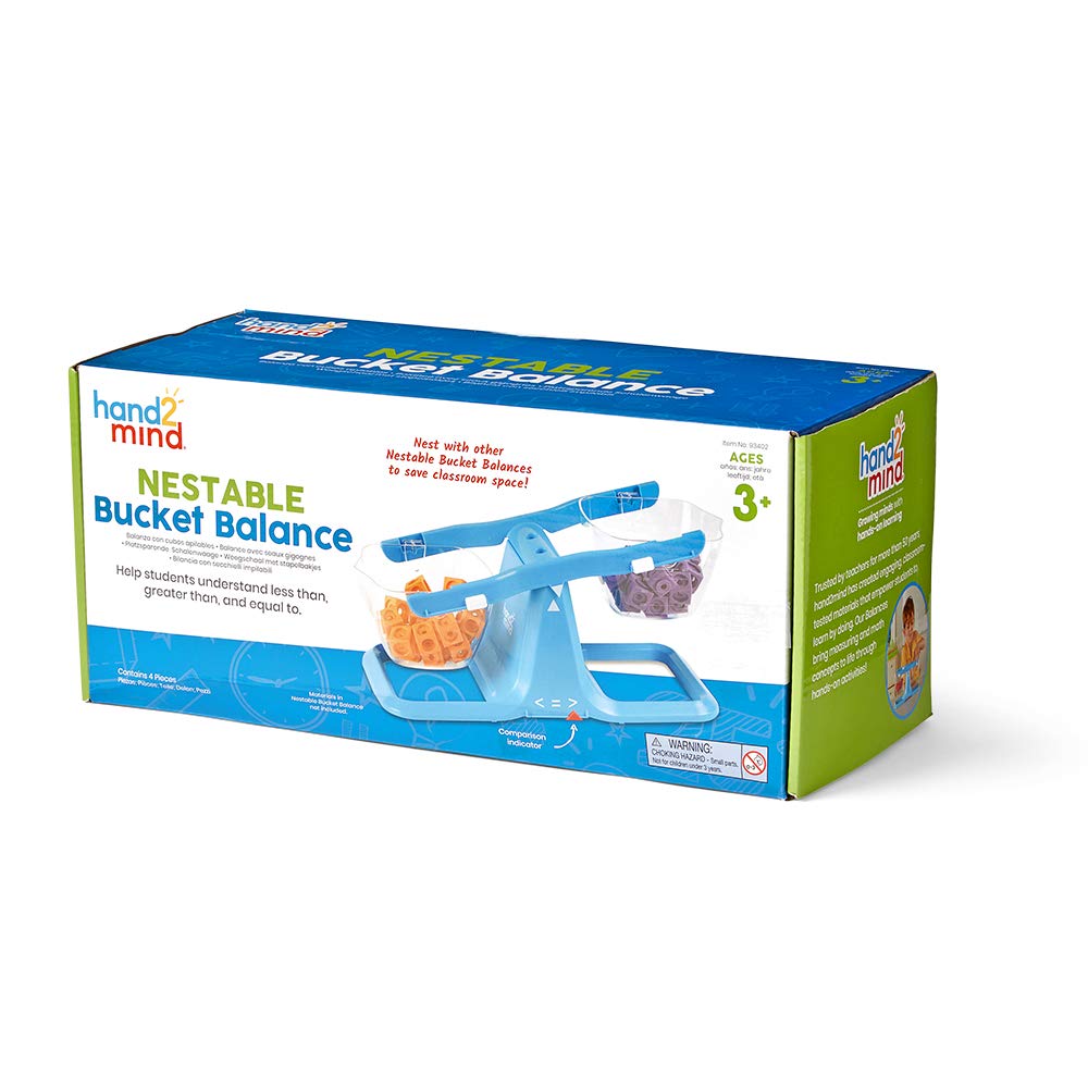 Foto 8 pulgar | Balanza Hand2Mind Cubo Plegable Azul para Niños - Venta Internacional