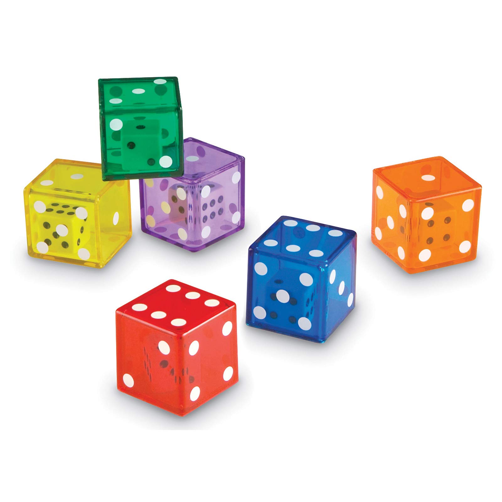 Foto 3 pulgar | Juego De 12 Dados Matemáticos Jumbo Dice In Dice Learning Resources - Venta Internacional.