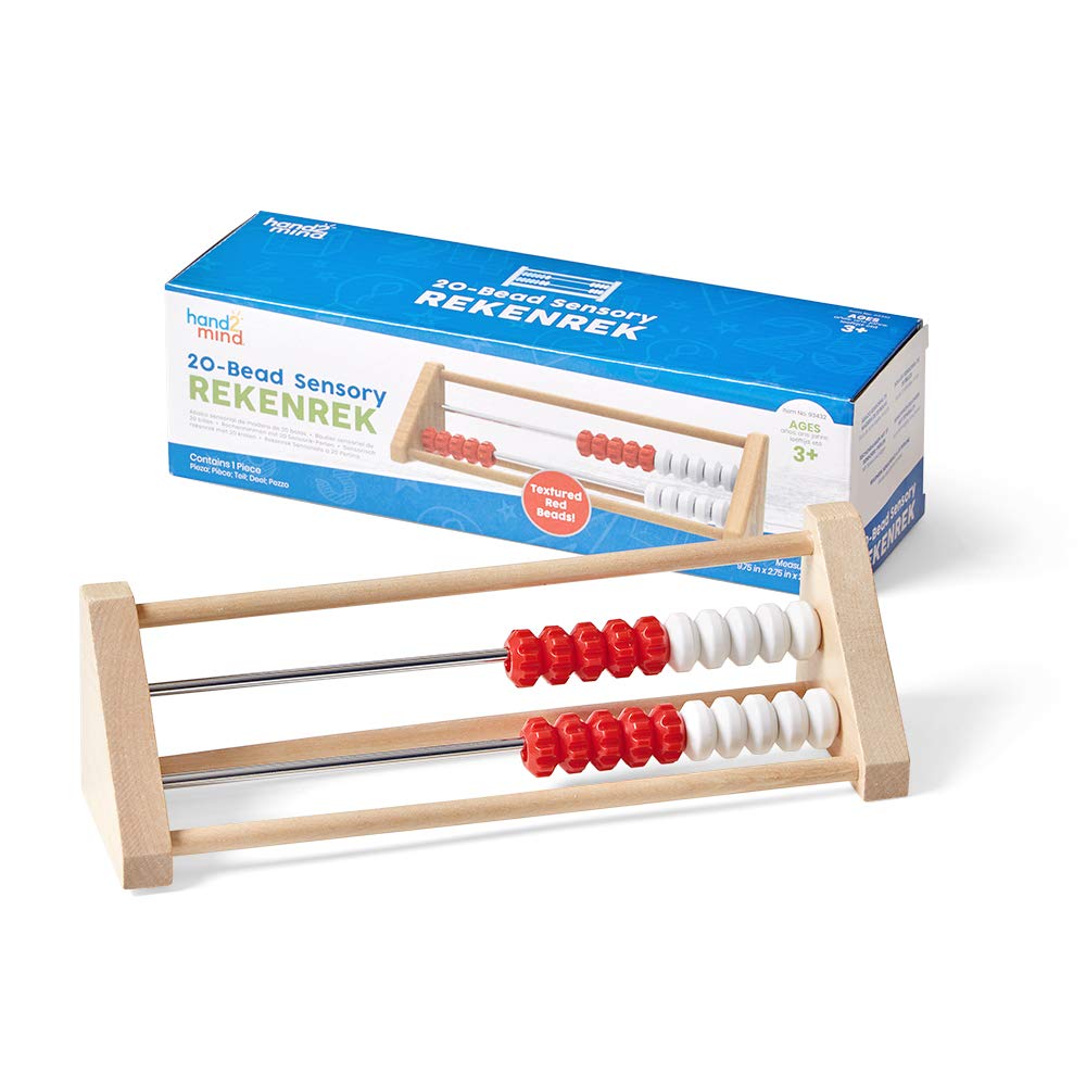 Rekenrek Sensorial De Madera Abacus Hand2mind De 20 Cuentas Para Niños - Venta Internacional.