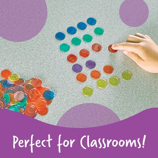 Foto 4 | Recursos De Aprendizaje Para Contar Fichas, Transparentes, 250 Piezas - Venta Internacional.