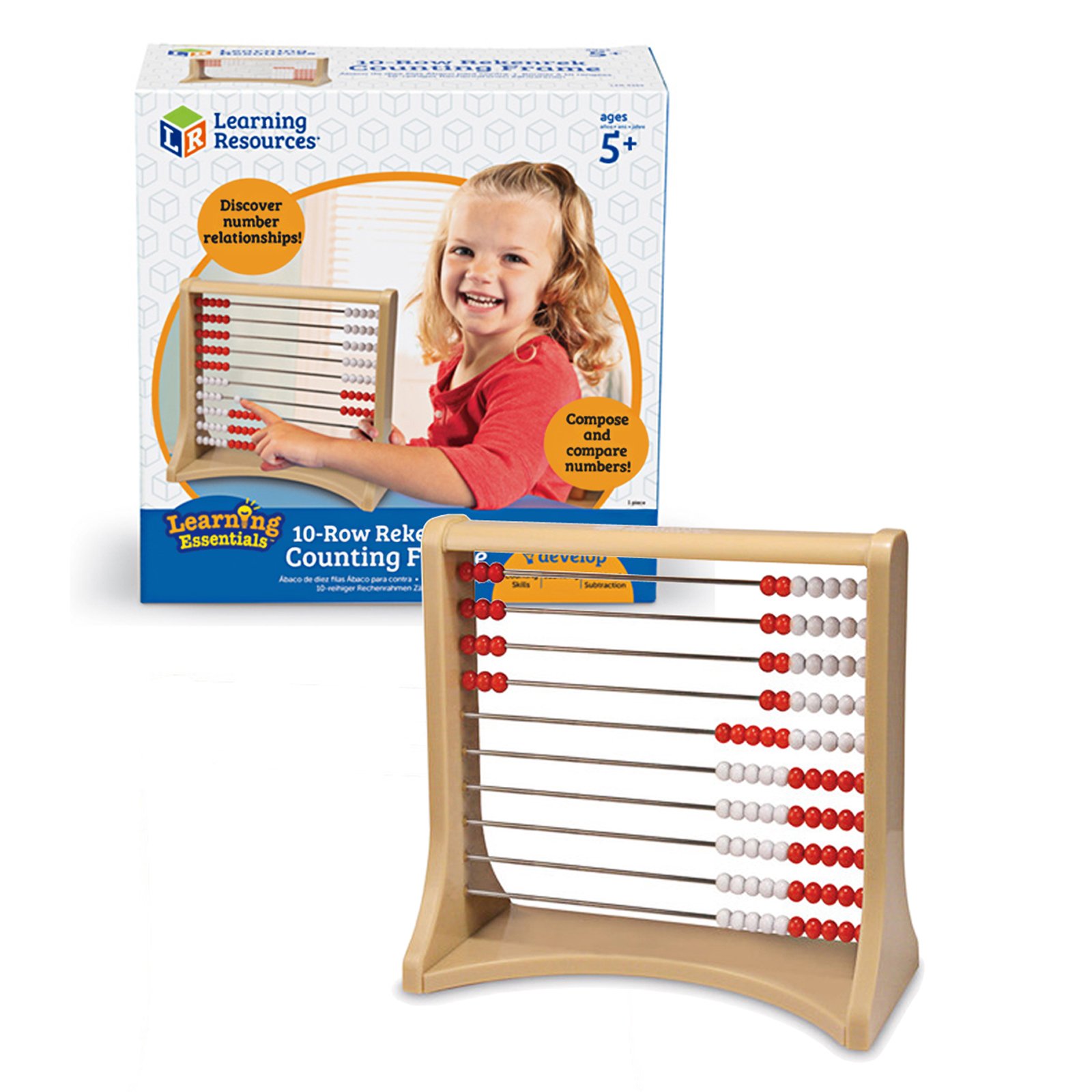 Recursos De Aprendizaje De Counting Frame Rekenrek Abacus Kids 5+ - Venta Internacional.