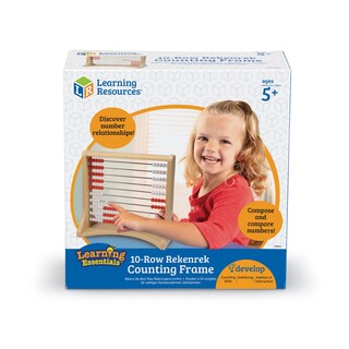 Foto 2 | Recursos De Aprendizaje De Counting Frame Rekenrek Abacus Kids 5+ - Venta Internacional.