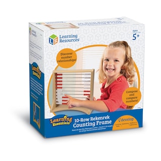 Foto 4 | Recursos De Aprendizaje De Counting Frame Rekenrek Abacus Kids 5+ - Venta Internacional.