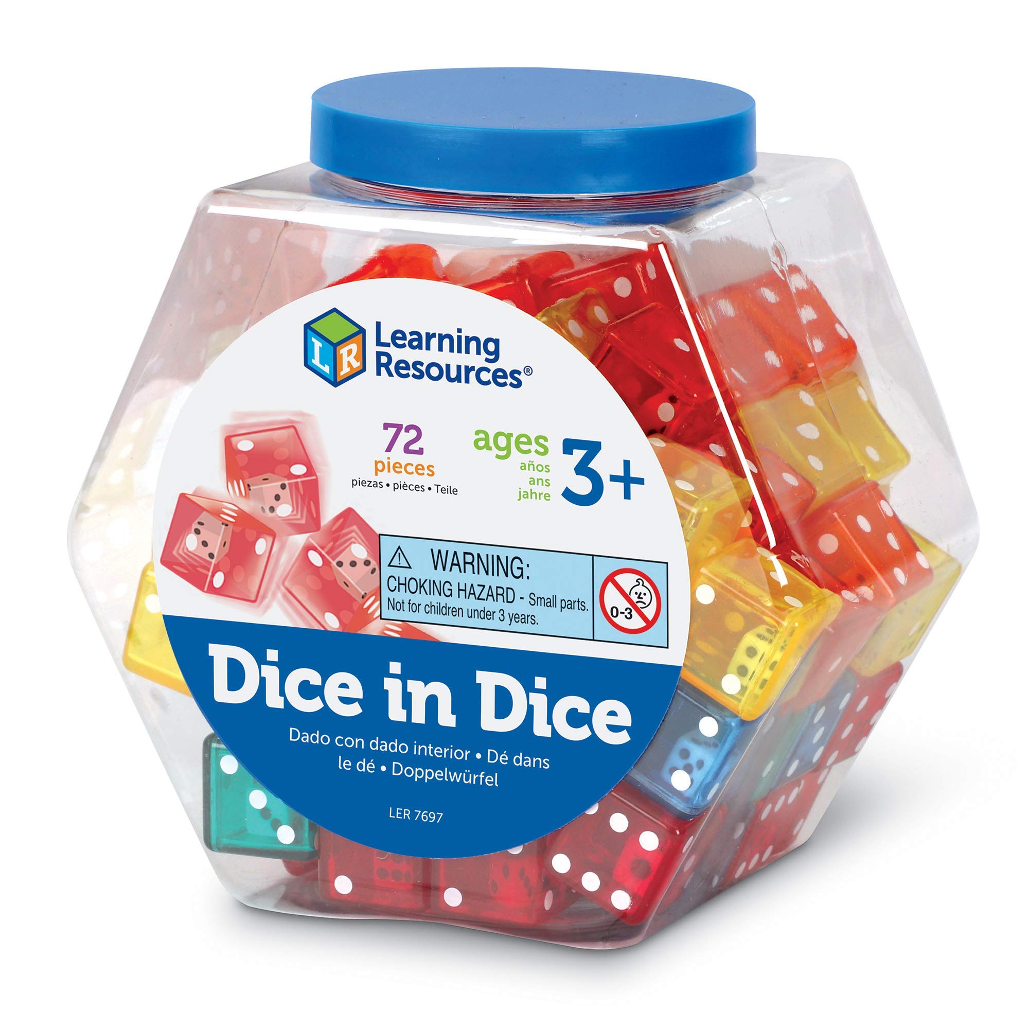Foto 6 pulgar | Juego De 72 Cubos Para Dar En Dados, Learning Resources, Juego De 72 Unidades - Venta Internacional.