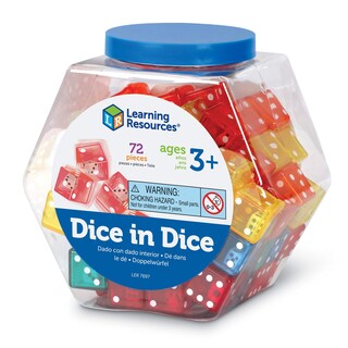 Foto 5 | Juego De 72 Cubos Para Dar En Dados, Learning Resources, Juego De 72 Unidades - Venta Internacional.