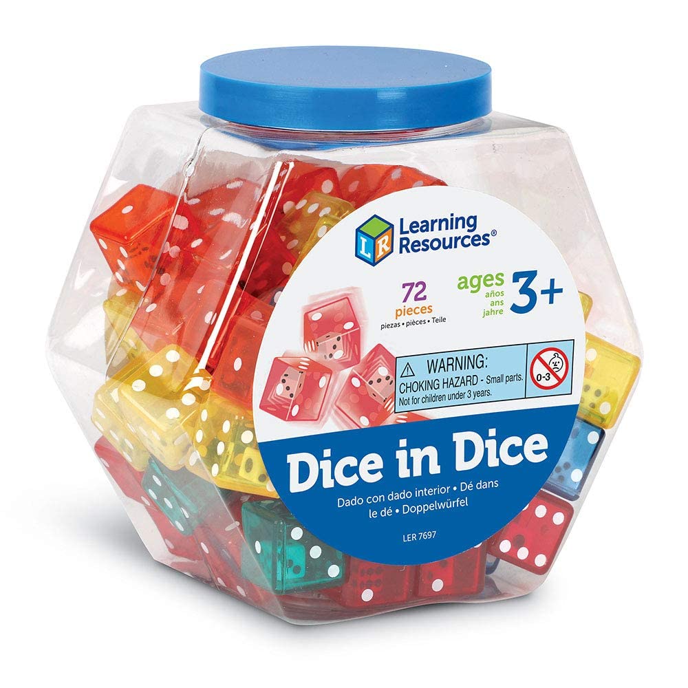Foto 7 pulgar | Juego De 72 Cubos Para Dar En Dados, Learning Resources, Juego De 72 Unidades - Venta Internacional.