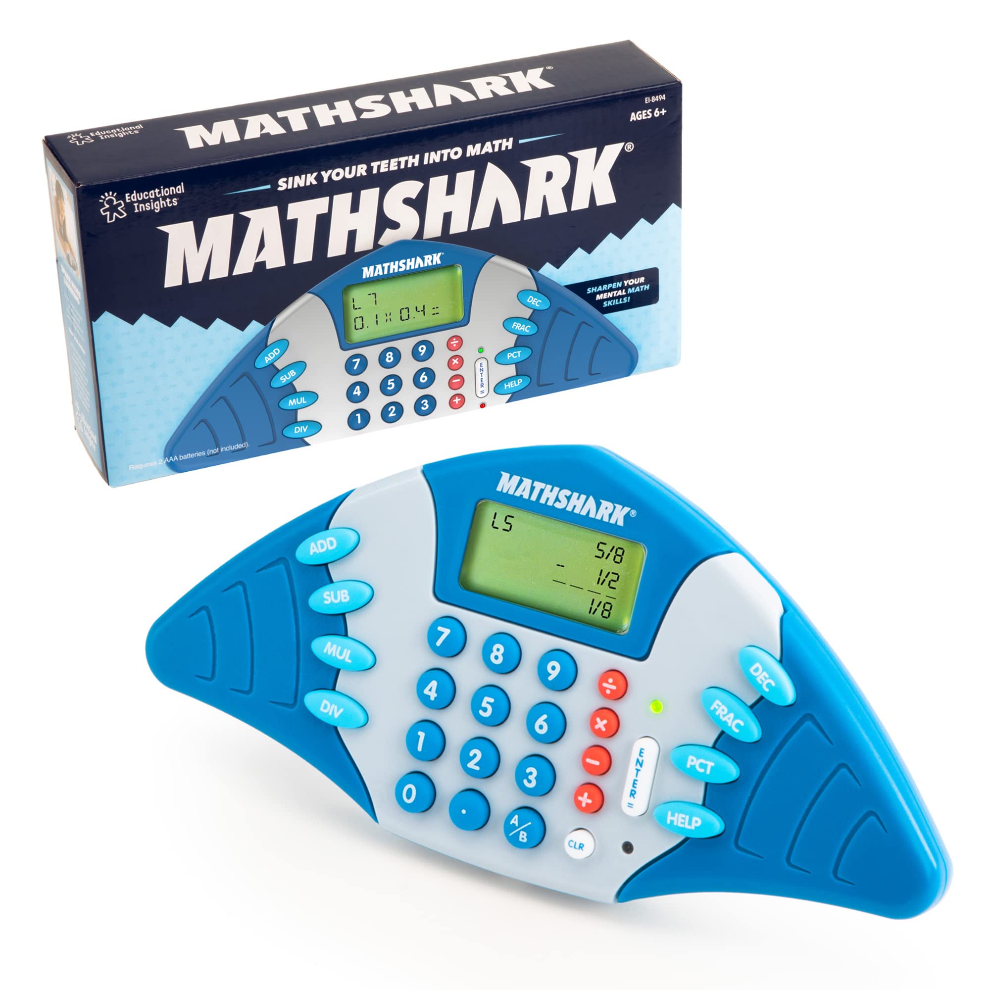 Foto 8 pulgar | Juego Matemático Educational Insights Mathshark Para Niños Mayores De 6 Años - Venta Internacional.