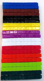 Foto 3 | Math Linking Cubes Hand2mind Interlocking Unilink (juego De 500) - Venta Internacional.