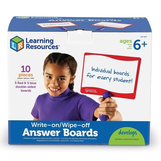 Foto 5 | Juego De 10 Recursos De Aprendizaje Para Escribir Y Borrar En Tableros De Respuestas - Venta Internacional.