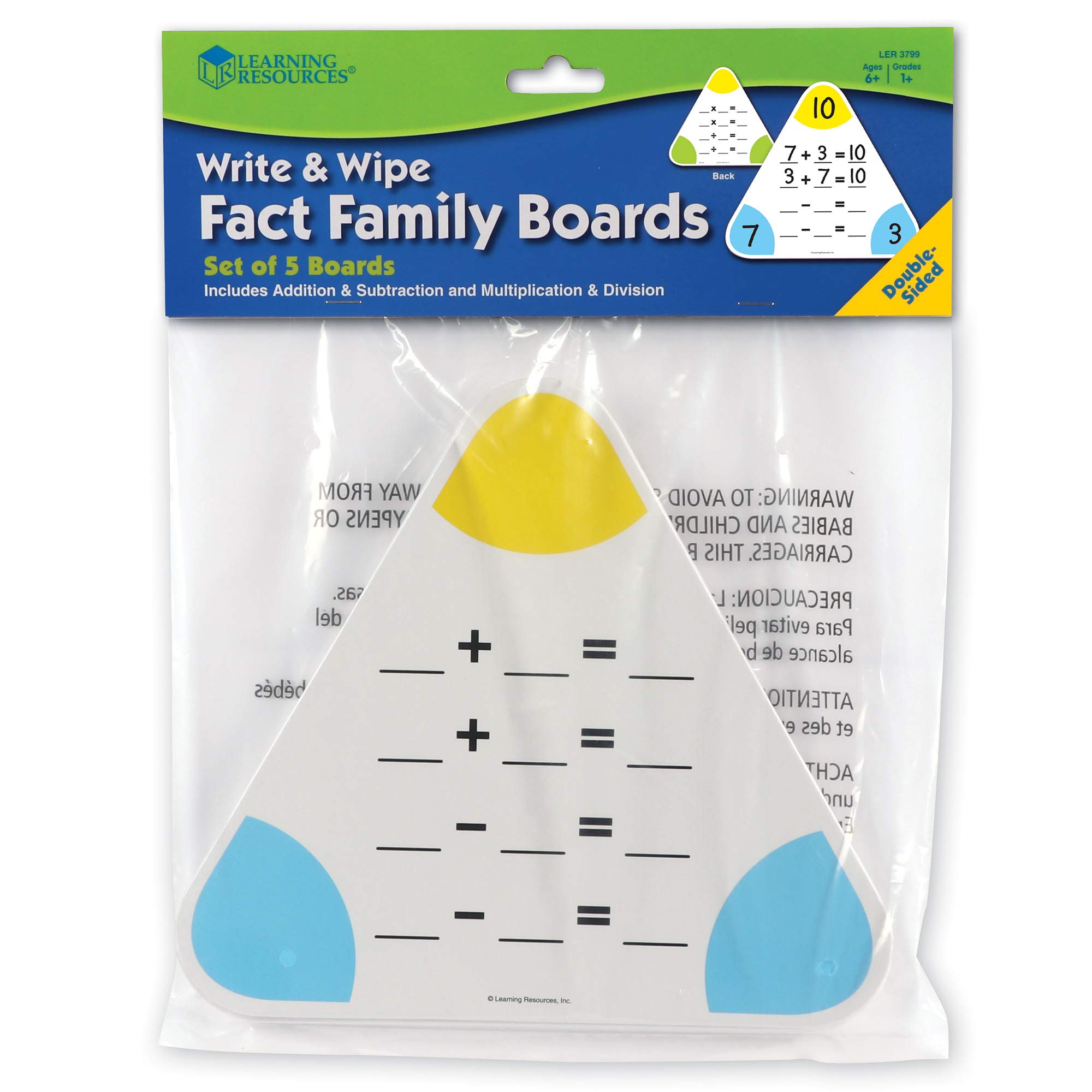 Foto 5 | Fact Family Boards Learning Resources Write & Wire Set De 5 - Venta Internacional.