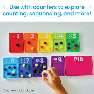 Foto 4 | Bandejas Con Números Sensoriales Hand2mind Learning Numbers Para Niños - Venta Internacional.