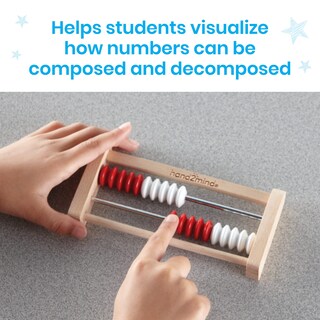 Foto 6 | Rekenrek De Madera Abacus Hand2mind Mini De 20 Cuentas Para Niños - Venta Internacional.