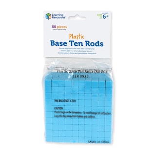 Foto 1 | Juego De 50 Recursos De Aprendizaje De Base Ten Rods Para Niños Mayores De 6 Años - Venta Internacional.