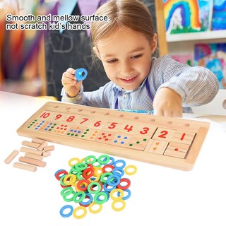 Foto 2 | Juguete Matemático De Números De Madera Para Niños - Venta Internacional.