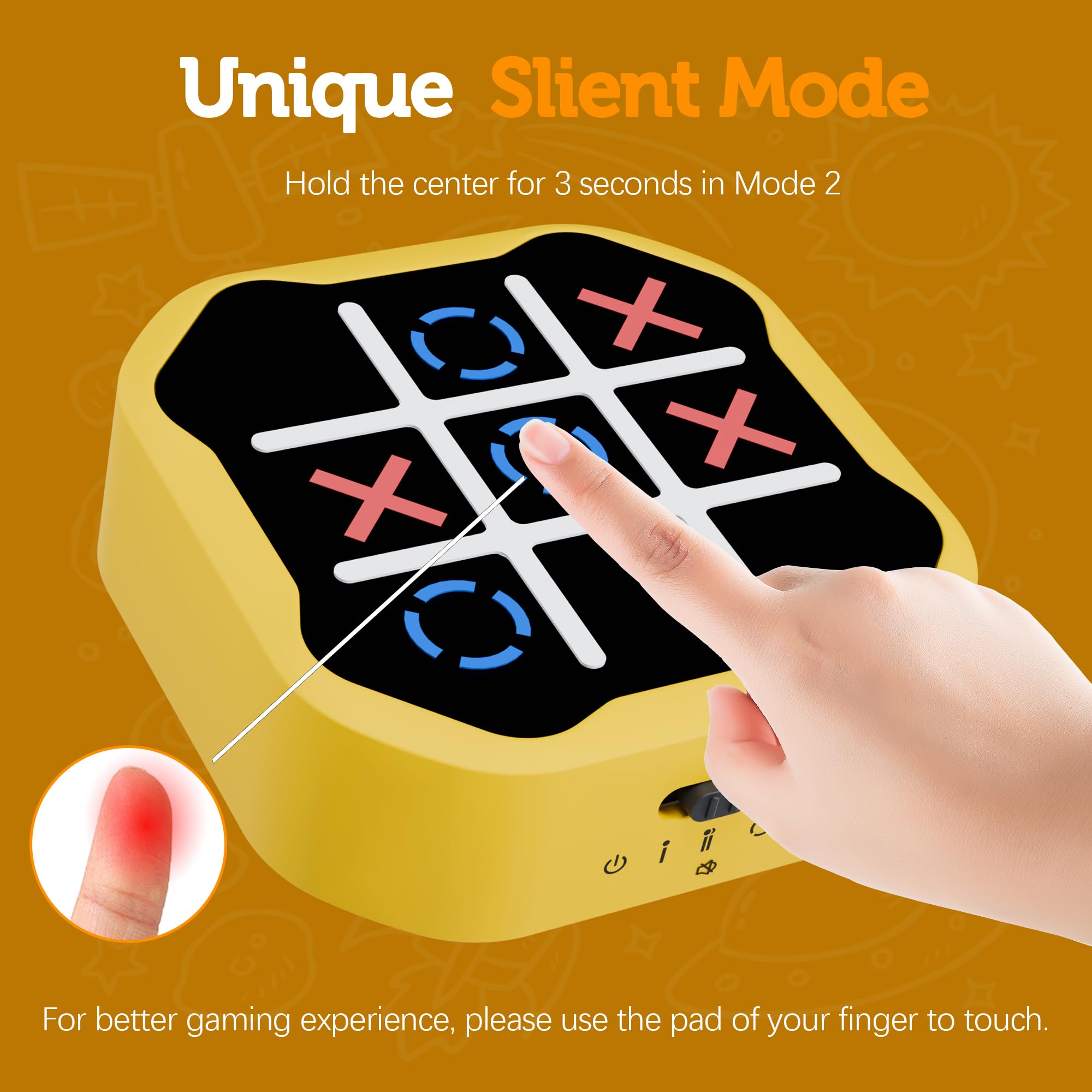 Foto 3 pulgar | Juego Tic Tac Toe Massrt 3 En 1 Electrónico Con Modo Silencioso - Venta Internacional.