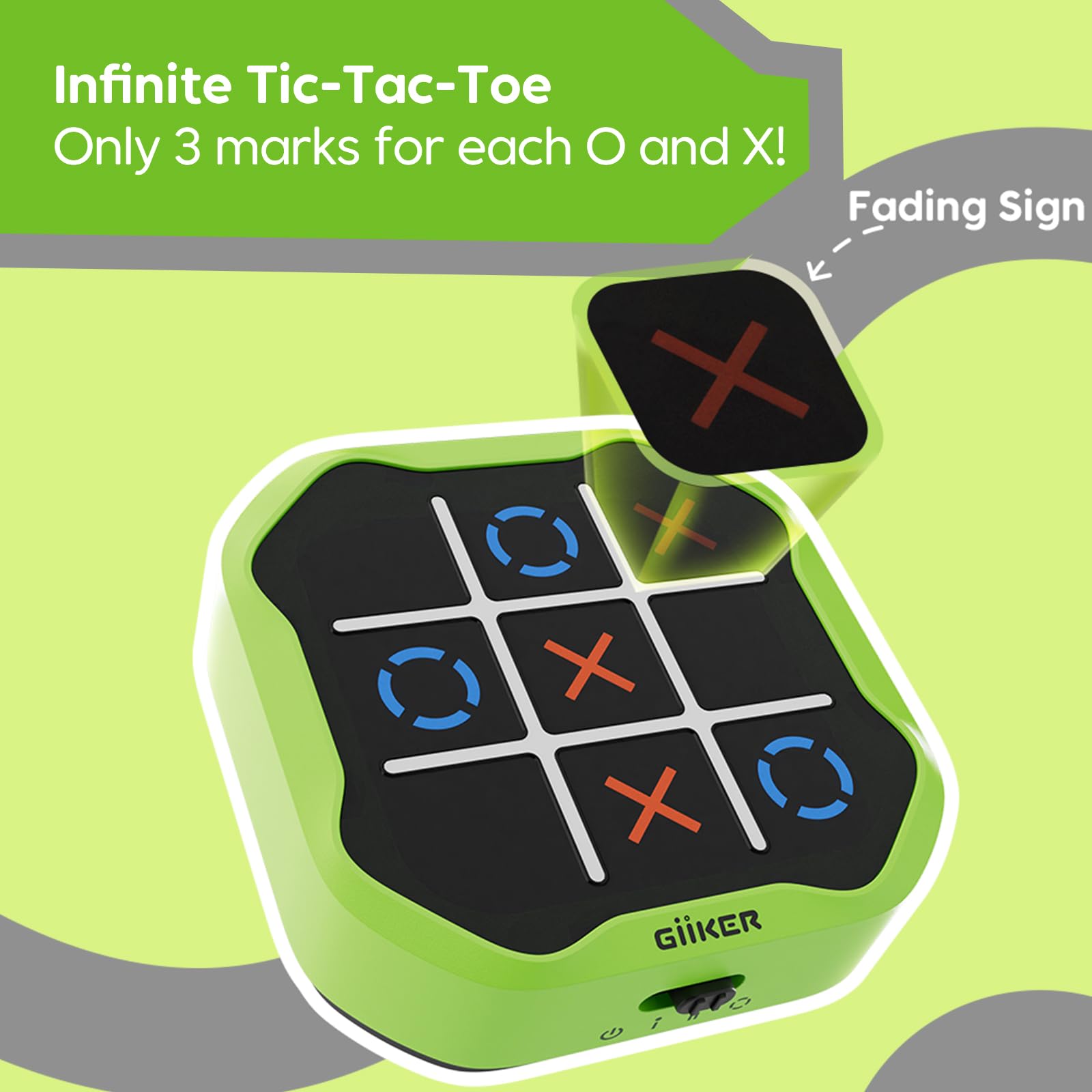 Foto 3 | Consola De Juegos Puzzle Giiker Tic Tac Toe Bolt 3 En 1 - Venta Internacional.