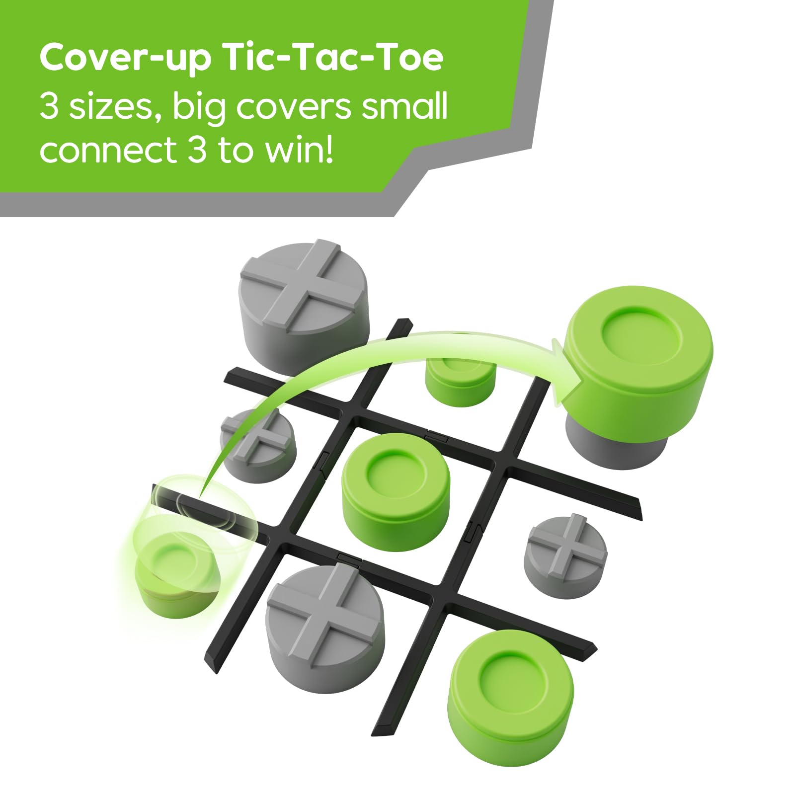 Foto 4 | Consola De Juegos Puzzle Giiker Tic Tac Toe Bolt 3 En 1 - Venta Internacional.