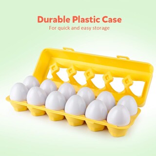 Foto 6 | Juego Matching Eggs Coogam De 12 Piezas Con Reconocimiento De Colores Y Formas - Venta Internacional.