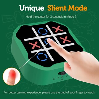 Foto 2 | Juego Tic Tac Toe Massrt 3 En 1 Electrónico Con Modo Silencioso - Venta Internacional.