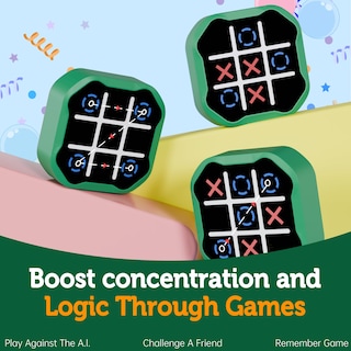 Foto 6 | Juego Tic Tac Toe Massrt 3 En 1 Electrónico Con Modo Silencioso - Venta Internacional.