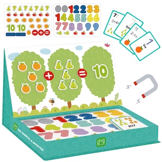 Foto 1 | Juego De Matemáticas Con Números Y Figuras De Imanes Para Niños. Material Didactico Con Bloques Magneticos Mágicamente