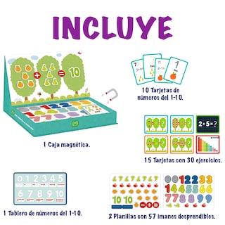 Foto 3 | Juego De Matemáticas Con Números Y Figuras De Imanes Para Niños. Material Didactico Con Bloques Magneticos Mágicamente