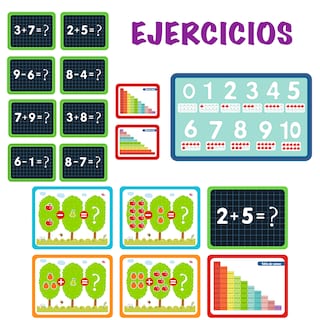 Foto 4 | Juego De Matemáticas Con Números Y Figuras De Imanes Para Niños. Material Didactico Con Bloques Magneticos Mágicamente