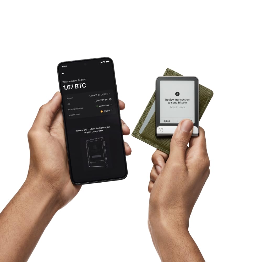 Foto 5 pulgar | Crypto Wallet Ledger Flex Secure, Pantalla Táctil De Tinta Electrónica, Color Grafito - Venta Internacional.