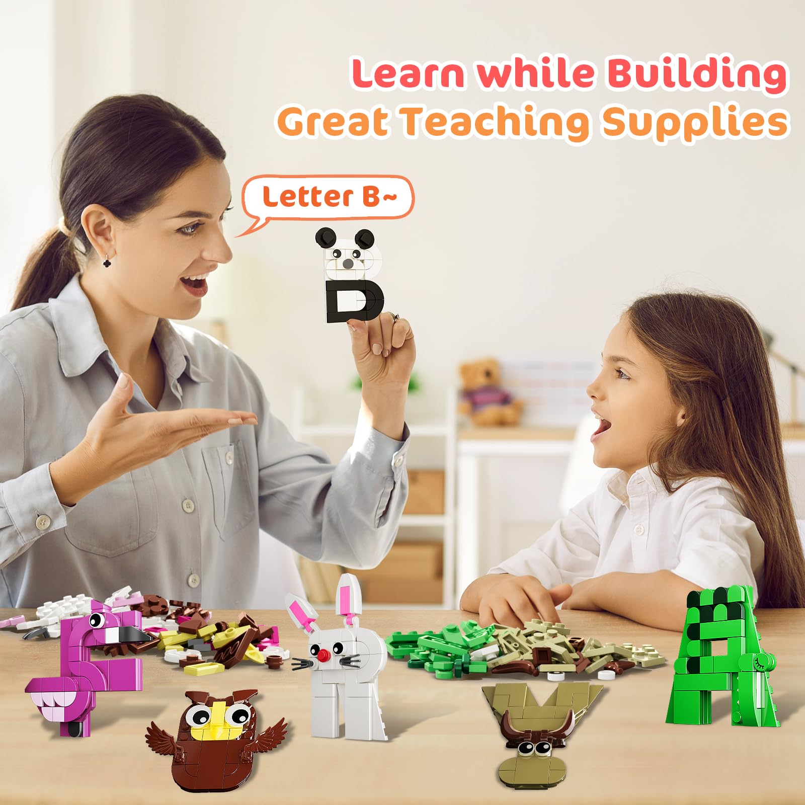 Foto 4 | Set De Construcción Alphabet Lore Hogokids Para Fiestas, 26 Paquetes - Venta Internacional.