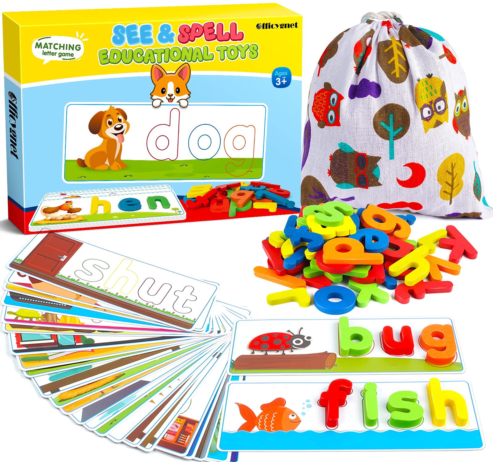 Juguete Educativo Officygnet See & Spell Para Niños De 3 A 6 Años - Venta Internacional.